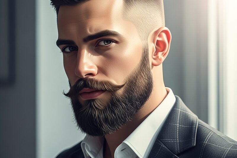 hair cut style with beard​